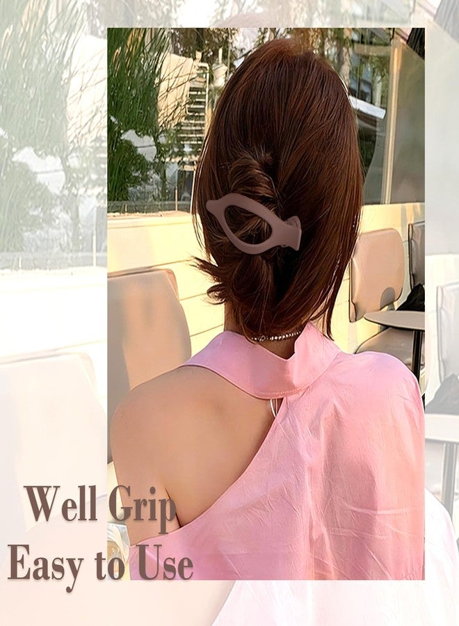 AMCAMI 10PCS Flat Hair Clip for Women,Matte Flat Claw Clip for Thick Thin Hair,3 Styles Strong Hold Non-slip Hair Clip - Image 3